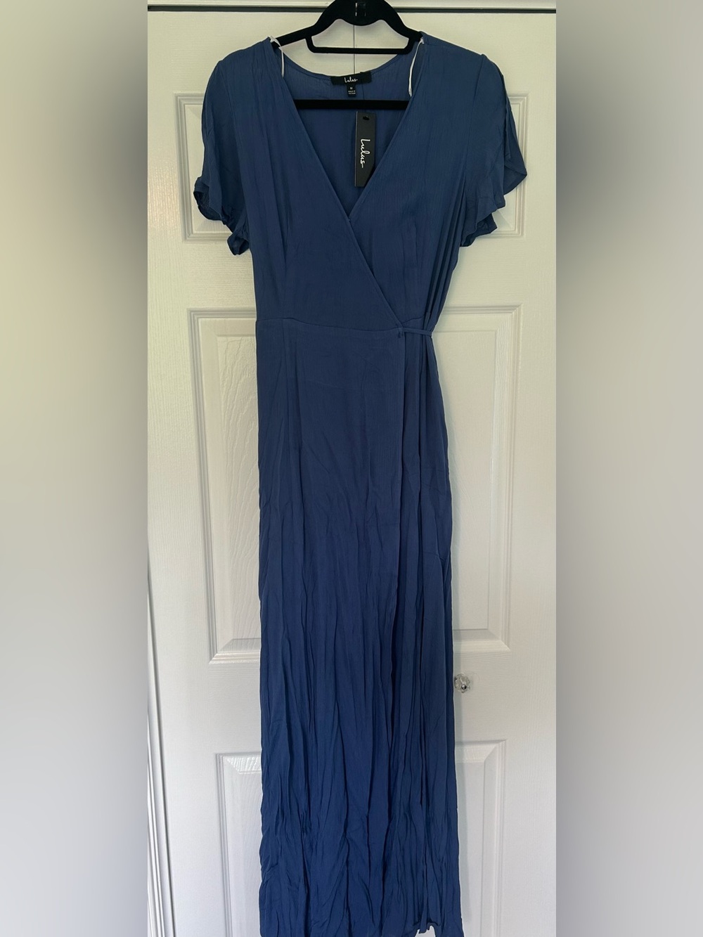 Lulu's Blue Wrap Maxi Dress